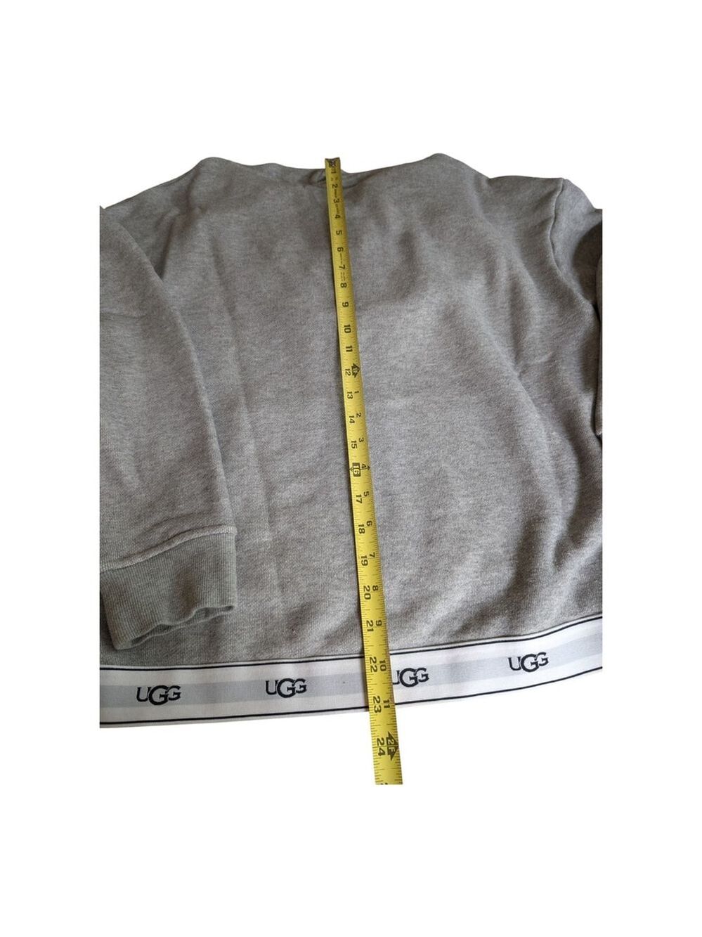 UGG Kaelie Soft & Stretchy Full Zip Logo Hoodie Jacket Gray Women's size XL - Picture 5 of 9